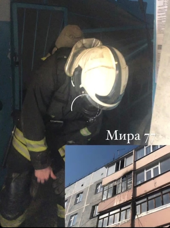 Балкон жилой квартиры горел в Ноябрьске