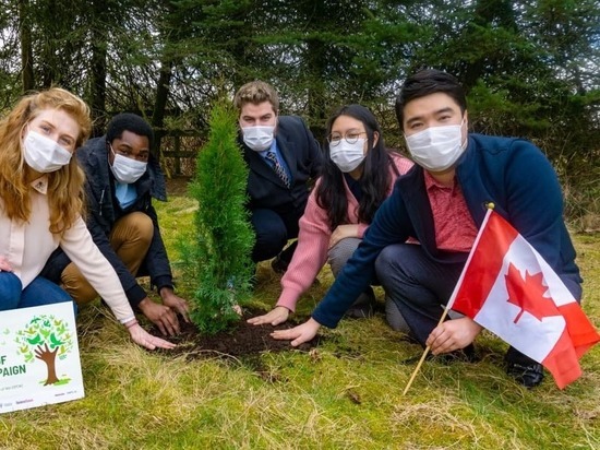 5600 деревьев мира посадили в 21 стране на 5 континентах в рамках «Озеленения планеты»
