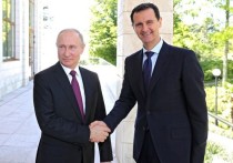 Кремль сообщил о телефонном разговоре президентов РФ и Сирии Владимира Путина и Башара Асада, состоявшемся по инициативе Дамаска