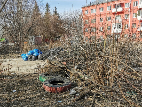 Омичка в Старом Кировске пожаловалась на невывезенный мусор с субботника