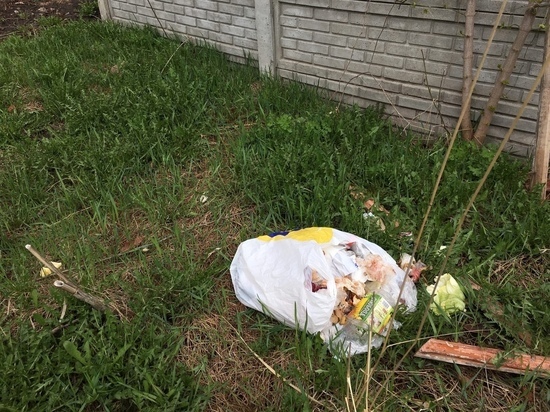 В брянский ботанический сад забросили пакет с мусором