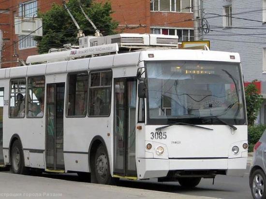 В Рязани троллейбус №1 временно приостановил работу