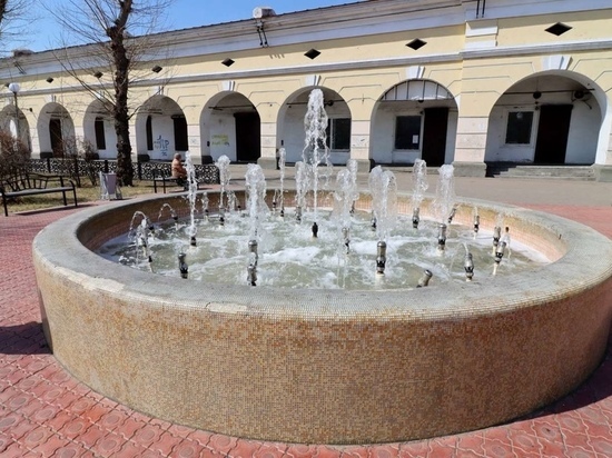 В Улан-Удэ начали работать четыре фонтана