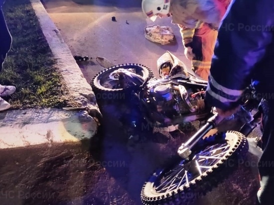 Мотоциклист разбился у калужского монастыря в пасхальную ночь