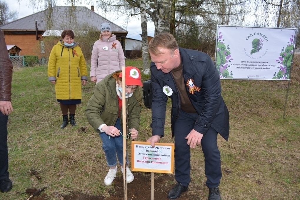 В Костромской области в рамках акции «Сад памяти» заложили новый яблоневый сад