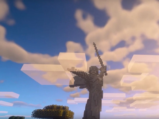 «Родина-мать» из кубиков: смоленский школьник воссоздал великий монумент в игре Minecraft