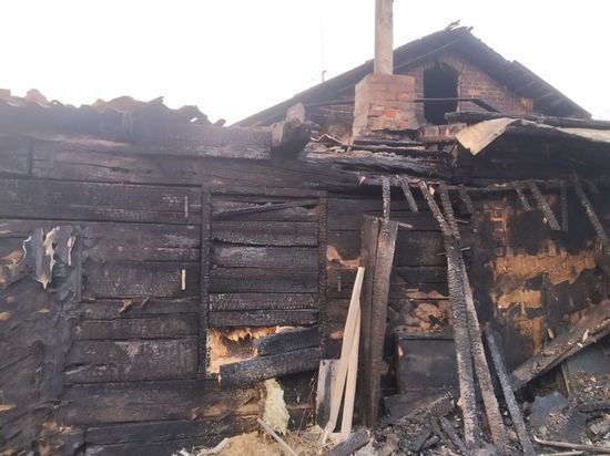 На окраине Омска из-за поджигателей травы сгорел дом