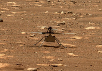 Американский вертолет Ingenuity, что работает на Марсе, продолжает путешествия в атмосфере Красной планеты