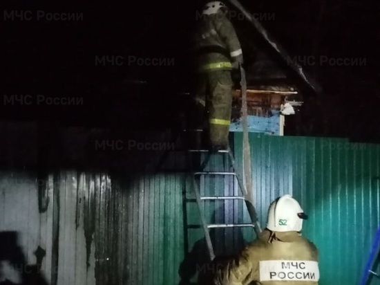 Человек пострадал на пожаре дома в Калужской области