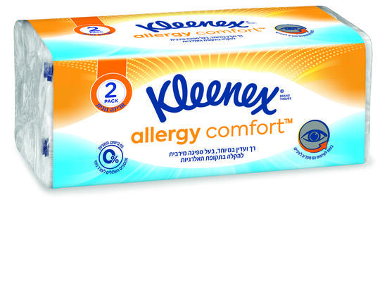 Новинка от «Клинекс»: Comfort™ Kleenex Allergy, носовые платки для облегчения обострения аллергии