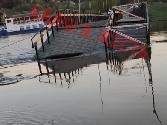 Понтонный мост через Оку в Калуге откроют после спада воды в реке