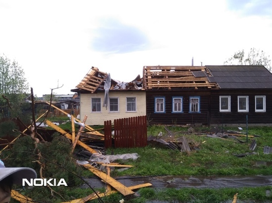 В Ярославской области смерч разрушил райцентр