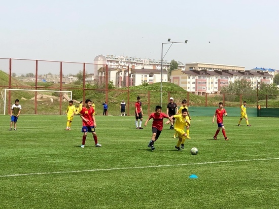 Юные жители Калмыкии соревнуются в весеннем первенстве по футболу