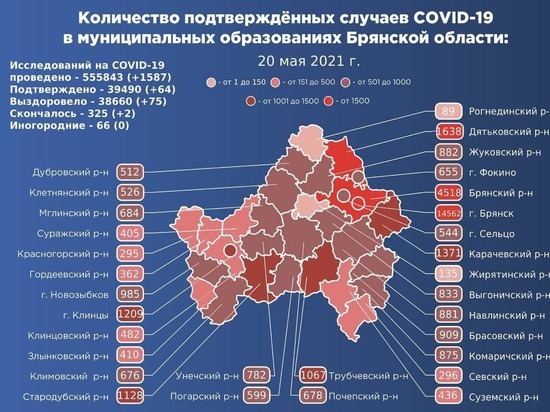 На Брянщине подтвердились еще две смерти от коронавируса