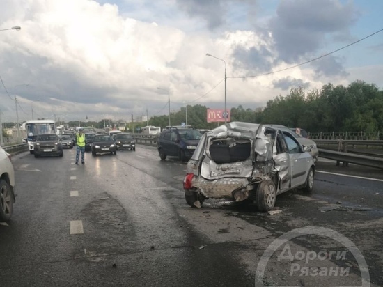 Полиция рассказала подробности массовой аварии на Северной окружной в Рязани