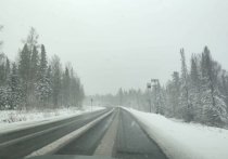 Участок федеральной трассы Р-257 «Енисей» в Красноярском крае в сторону Республики Тыва засыпало снегом