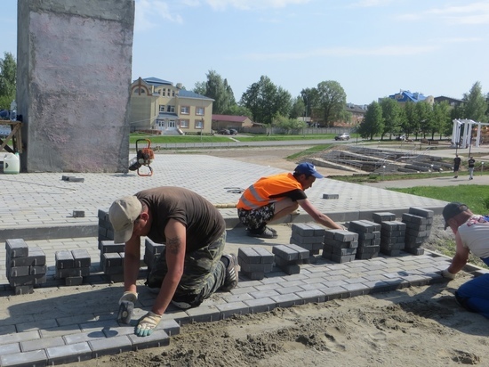 В Козьмодемьянске благоустраивается бульвар Космонавтов