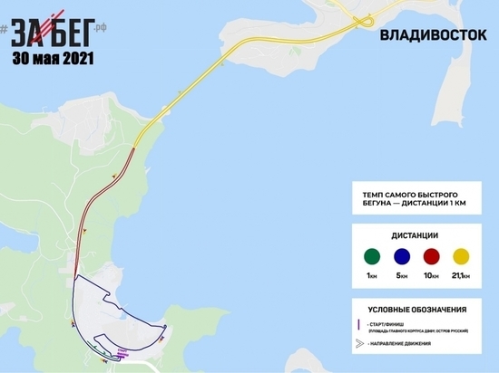 Дороги снова перекроют для бегунов во Владивостоке