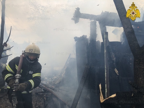 На пожаре в Обнинске пострадал человек