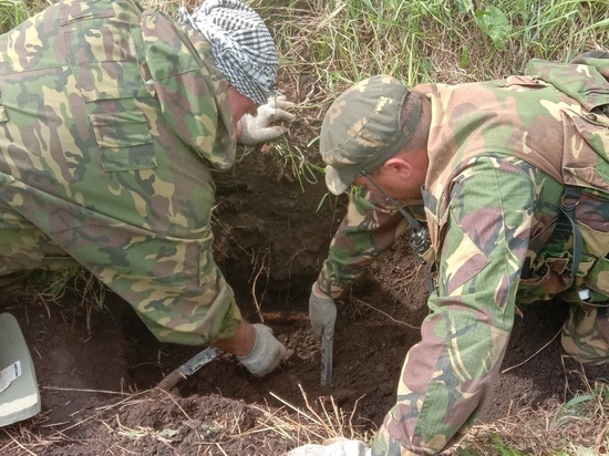 Под Тулой поисковики подняли останки девяти солдат  и обнаружили место гибели танка  БТ