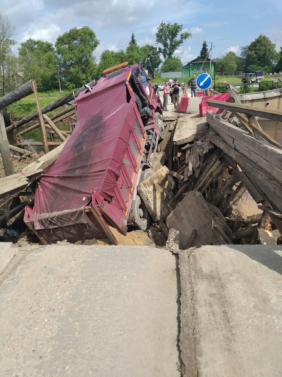 В Ивановской области рухнувший мост восстановят за счет виновника ЧП