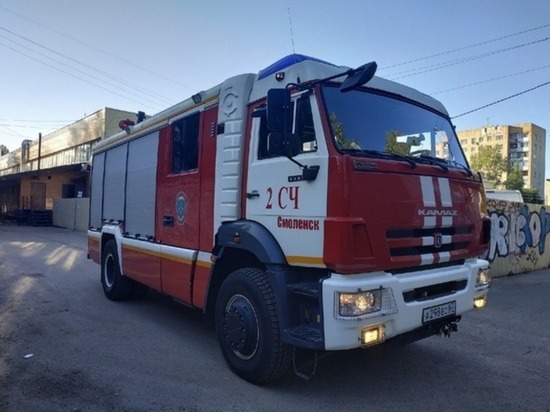 Под Смоленском ночью сгорела баня