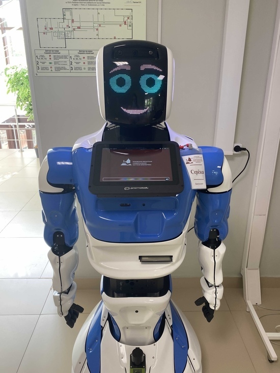 Вперед в будущее: в псковской библиотеке появился робот Серёжа