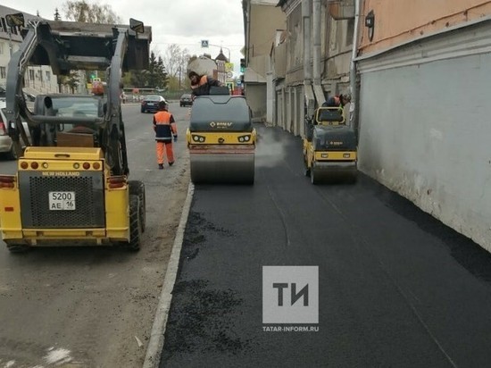 В Казани по нацпроекту начали ремонт улиц Гладилова и Поперечно-Базарная