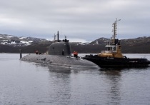 Атомный подводный крейсер 4-го поколения «Казань» улучшенного проекта «Ясень-М» прибыл в пункт постоянного базирования на Северный флот