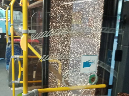 Ещё один хулиган разбил в Омске стекло троллейбуса