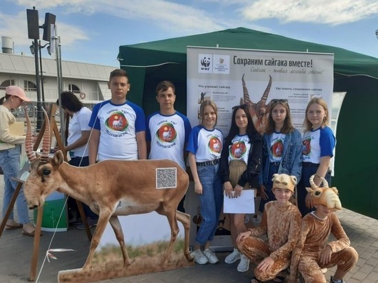 Благотворительной акцией в поддержку сайгака отметили День эколога в Астрахани