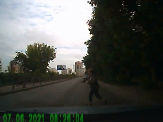 В Рязани женщина выскочила из-за деревьев и чуть не попала под колеса машины