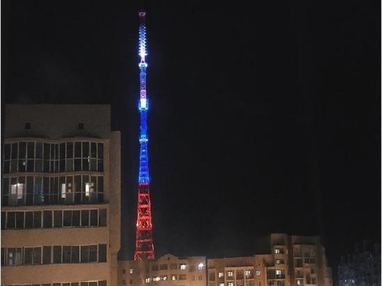 Якутская телебашня 12 июня загорится в цвет флага России