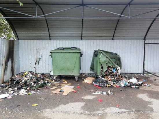 Читинцы подожгли несколько мусорных контейнеров в Железнодорожном районе