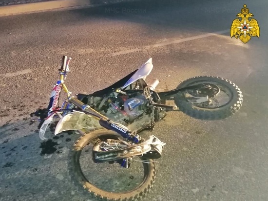 В Калуге 11-летний мальчик за рулем мотоцикла попал в ДТП