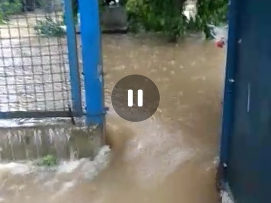 Хабаровчане, отдыхающие в Крыму, поделились видео жуткого потопа