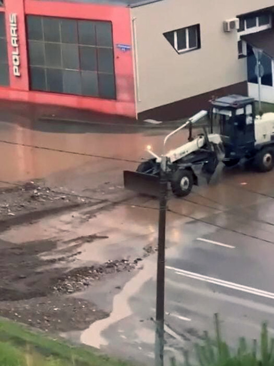 В Красноярске началась ликвидация последствий ливня