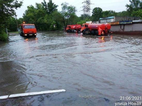 Месячная норма осадков обрушилась на Красноярск за вечер