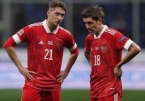 Футболисты сборной России сыграют с командой Дании в матче заключительного тура группового этапа чемпионата Европы в красной форме