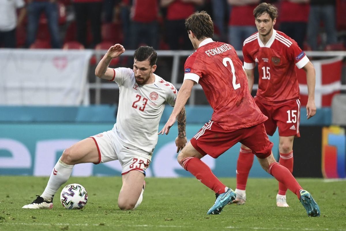 Датчане забили первый гол России на Евро-2020 - МК