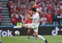 Сборная Дании по футболу забила второй мяч в ворота национальной команды России в матче третьего тура группового этапа Евро-2020