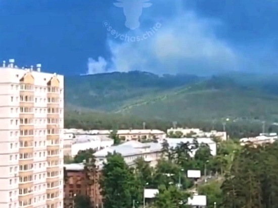 Лесной пожар тушат в 6 км от Читы