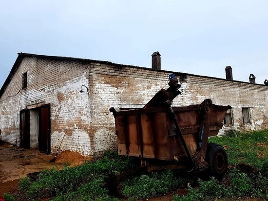 В Смоленской области во время грозы загорелась ферма