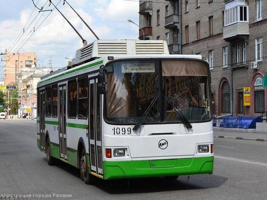 С 28 июня в Рязани временно изменилась схема движения троллейбусов №6