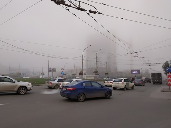 Новосибирск накрыл густой туман утром 29 июня