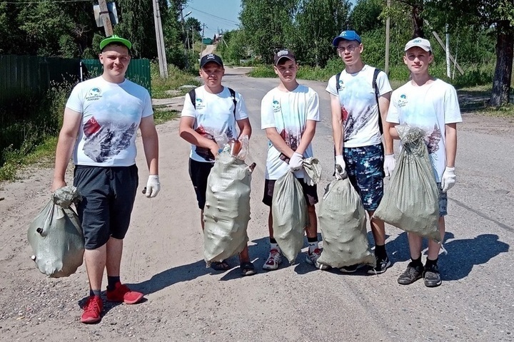 Костромские квесты: судиславские «олимпийцы» играючи собрали 50 мешков мусора