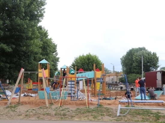 В Иванове на аллее Меланжистов оборудуют новый игровой комплекс