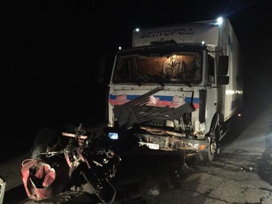 Южноуралец на мотоцикле столкнулся с грузовиком и погиб