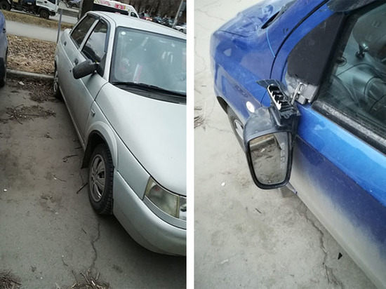 Массовый погром автомобилей в Челябинске