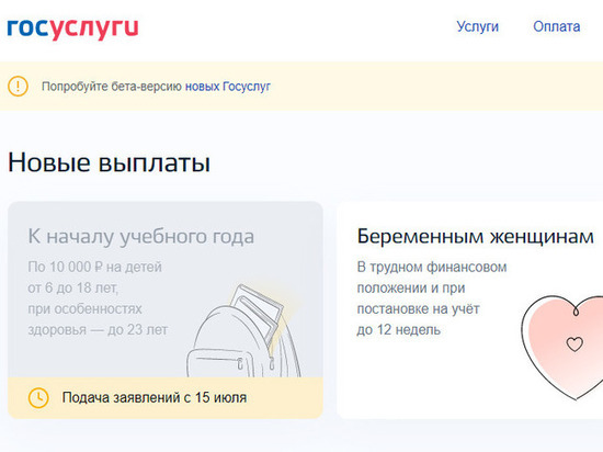 Старт новых соцвыплат привёл к очередям на сайте госуслуг